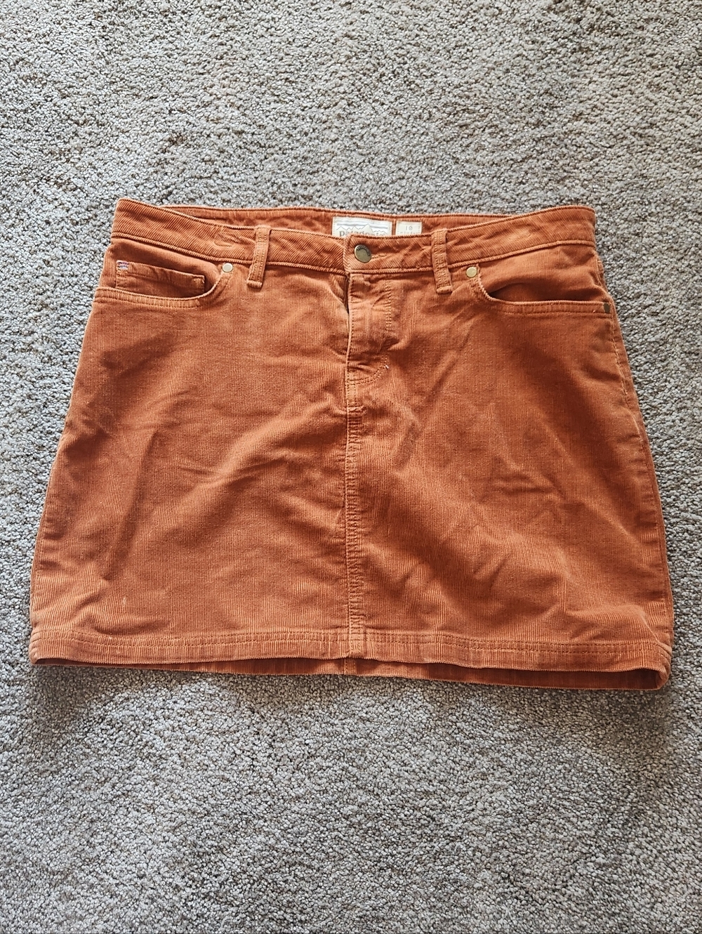 Patagonia Corduroy Mini Skirt in Rust